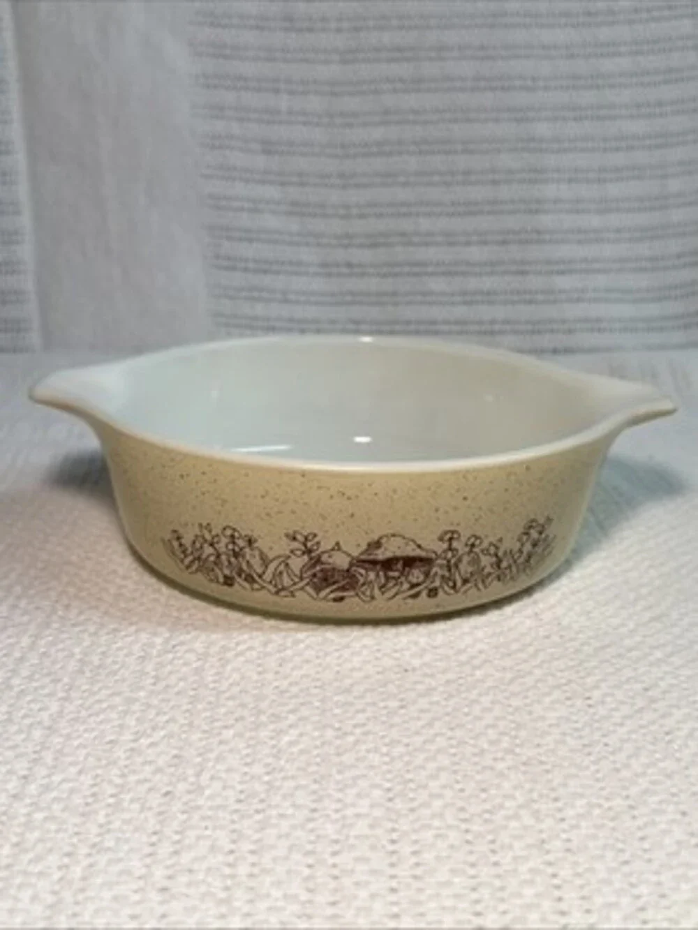 Vintage Pyrex Forest Fancies Mushroom 471B 473B  1- Clear Glass Lid